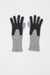 Exquisite J Gloves in Grey with Navy