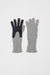 Exquisite J Gloves in Grey with Navy