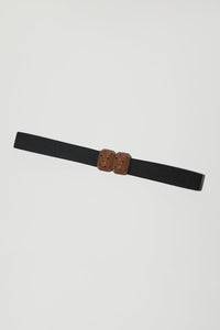 Exquisite J Micro Crystals Belt in Camel