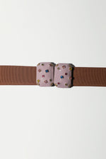 Exquisite J Micro Crystals Belt in Lilac