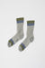 Exquisite J Stripe Socks in Grey