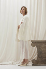 ALLEGRA ZIP-UP CASHMERE CAPE