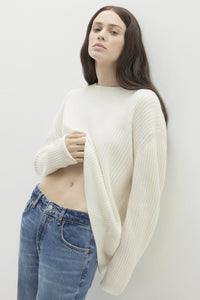 CAMPBELL RIBBED CREWNECK CASHMERE SWEATER