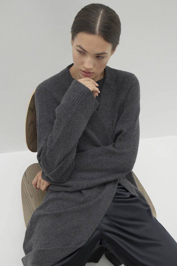 MAKENA LONGLINE CASHMERE CARDIGAN