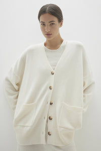 LILY BUTTON-UP CASHMERE CARDIGAN