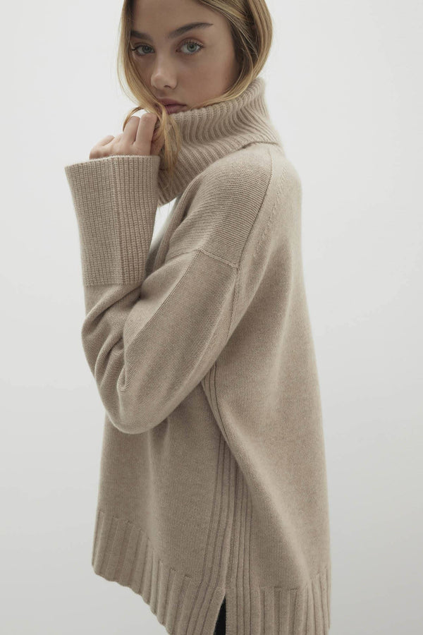 JANINE TURTLENECK CASHMERE SWEATER