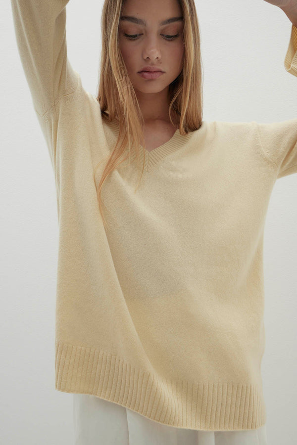 VIOLA V-NECK CASHMERE SWEATER