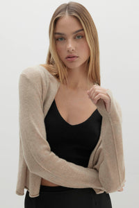 JUNO CROPPED CASHMERE CARDIGAN