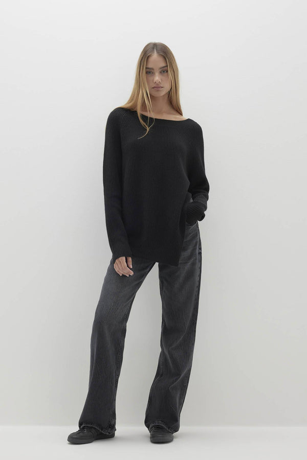 SIMONE CASHMERE BOATNECK SWEATER