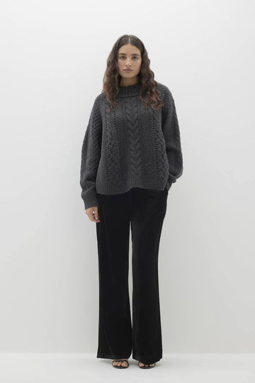 ODETTE CABLE KNIT CASHMERE SWEATER