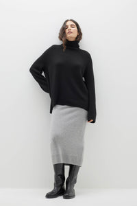 KORA CASHMERE MOCK NECK SWEATER