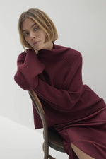 KORA CASHMERE MOCK NECK SWEATER