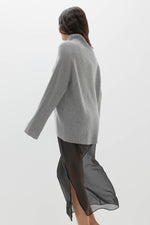 KORA CASHMERE MOCK NECK SWEATER