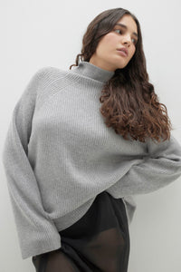 KORA CASHMERE MOCK NECK SWEATER