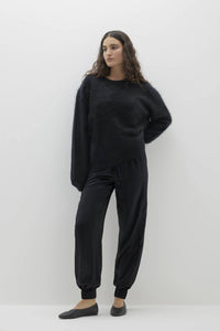 AGNES BRUSHED CASHMERE CREWNECK SWEATER