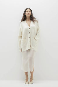 MARGARET BRUSHED CASHMERE CARDIGAN