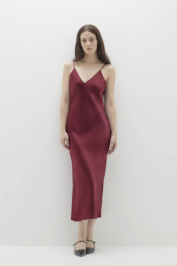 JENNA SILK MIDI DRESS