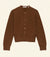 FAIRCHILD CASHMERE CARDIGAN -- CORDOVAN