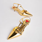 Grace Pump In Gold Specchio