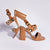 Milan Hi Sandal In Caramel Leather