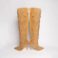 Julia Boot In Peanut Suede