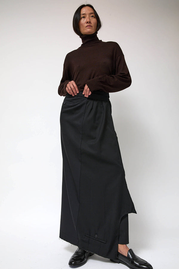 Façon Jacmin Jellie Pareo Skirt in Upcycled Tailoring