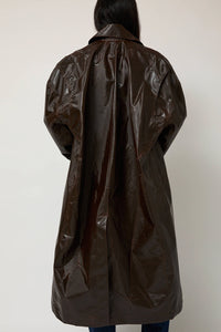 Façon Jacmin Manso Mackintosh Coat in Brown