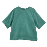 Field Top in Teal Stitch