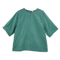 Field Top in Teal Stitch