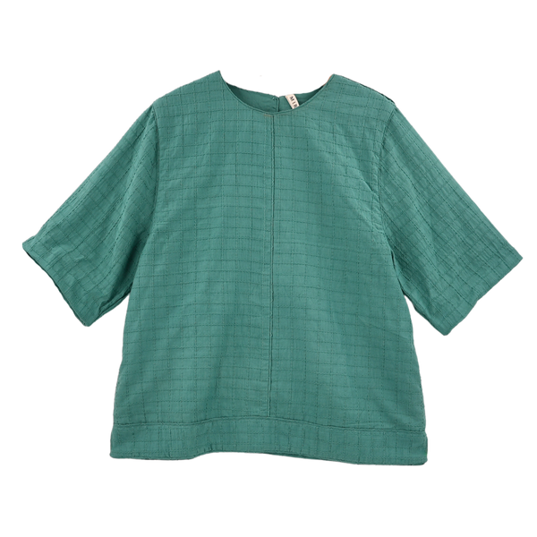 Field Top in Teal Stitch