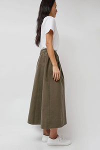 Girls of Dust Meadow Skirt in Dark Olive