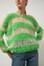 Guðrun & Guðrun Kavi Stripe Sweater in White and Green