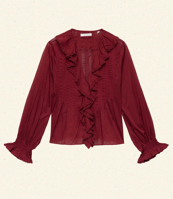 HARDY TOP -- DEEP CRIMSON