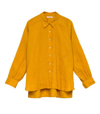 HAVA LINEN TOP -- SUNFLOWER