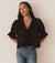 HENRI TOP -- BLACK EYELET