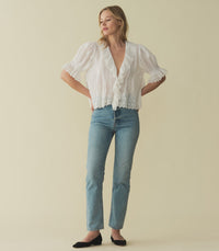 HENRI TOP -- SALT EYELET