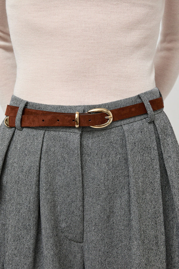 Herbert Frere Soeur La Frieda Belt in Choco Camp