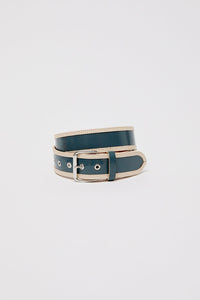 Herbert Frere Soeur La Hydra Belt in Crispy Bleu Gris and Crema