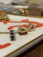 New Leona Collection Heart Slider Lapis Inlay Charm