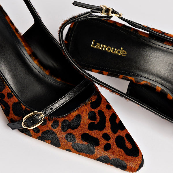 Ines Pump In Leopard Print Calf Hair