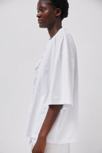 INSHADE Oversized T-Shirt with Sequins in White