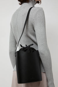 Il Bisonte Roseto Bucket Bag in Black