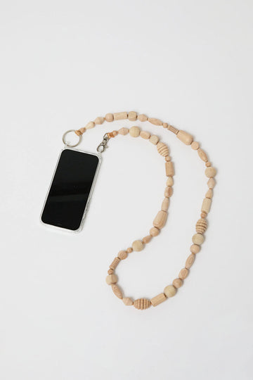 Ina Seifart Perlen Mix Handykette Iphone Necklace in Natural