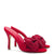 Elle Mule Crystal In Scarlet Suede