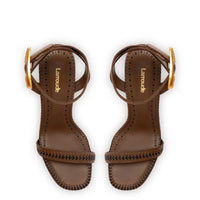 Verona Sandal In Burnt Umber Leather