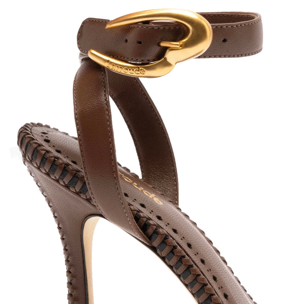 Verona Sandal In Burnt Umber Leather