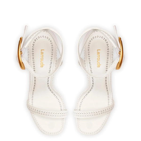 Verona Sandal In White Leather