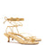 Sara Sandal In Gold Metallic Leather