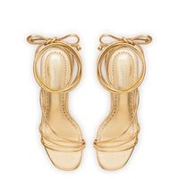 Sara Sandal In Gold Metallic Leather