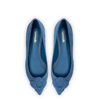 Flora Ballet Flat In Blue Denim